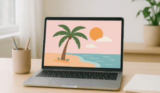 Image d'un ordinateur pour représenter l'utilisation de Canva chez Ziggourat
